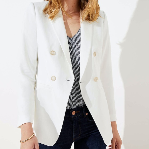 white blazer loft
